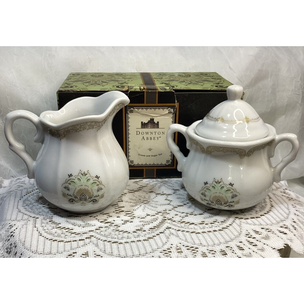 Downton Abbey Television Show World Market Sugar & Creamer Set 2015 New In Box